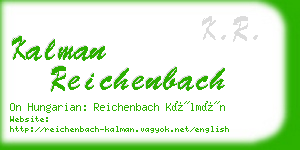 kalman reichenbach business card